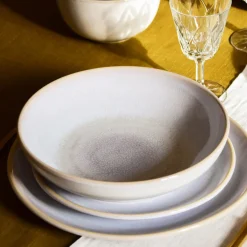 Assiettes Creuses|Céladon Paris Assiette creuse | Blanc nacré