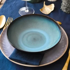 Assiettes Creuses|Céladon Paris Assiette creuse | Bleu brume