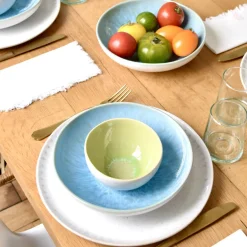 Assiettes Creuses|Céladon Paris Assiette creuse | Bleu água