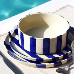 Assiettes Creuses|Céladon Paris Assiette creuse | Bleu Linhas