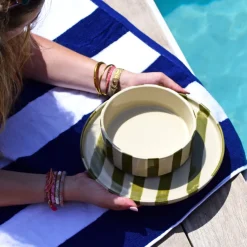 Assiettes Creuses|Céladon Paris Assiette creuse | Vert Linhas