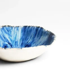 Assiettes Creuses|Céladon Paris Assiette creuse Onda | Bleu écume