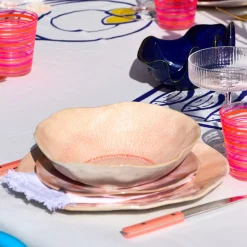 Assiettes Creuses|Céladon Paris Assiette creuse Onda | Corail doré