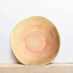 Assiettes Creuses|Céladon Paris Assiette creuse Onda | Corail doré