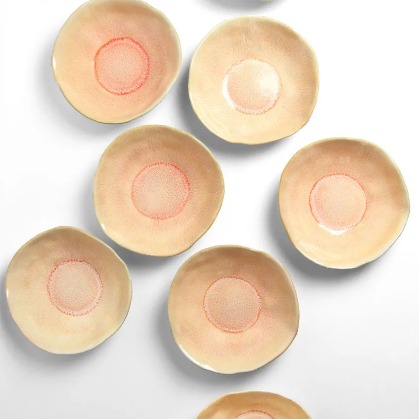 Assiettes Creuses|Céladon Paris Assiette creuse Onda | Corail doré