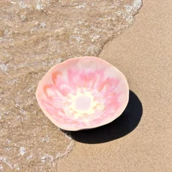 Assiettes Creuses|Céladon Paris Assiette creuse Onda | Rose anémone
