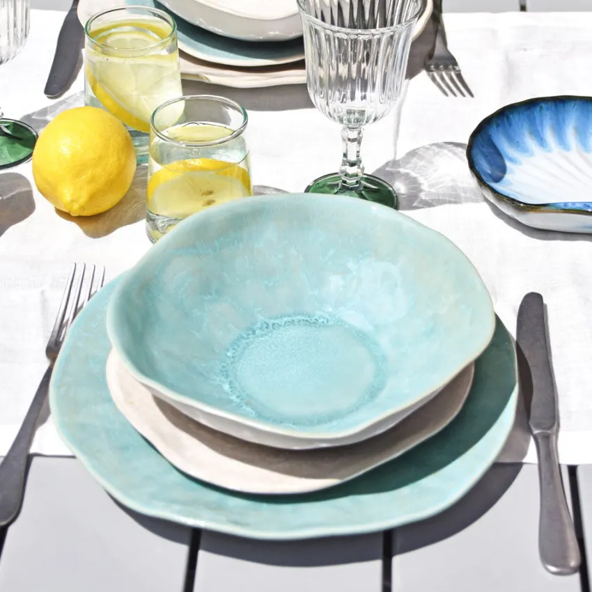 Assiettes Creuses|Céladon Paris Assiette creuse Onda | Vert d'eau