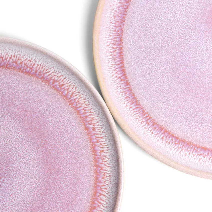 Plats Et Saladiers|Assiettes Plates|Céladon Paris Assiette de présentation | Rose minéral