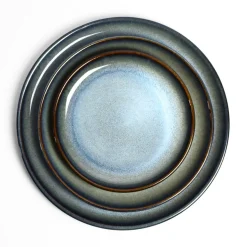 Plats Et Saladiers|Assiettes Plates|Céladon Paris Assiette de présentation | Bleu brume