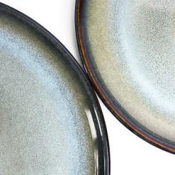 Plats Et Saladiers|Assiettes Plates|Céladon Paris Assiette de présentation | Bleu brume