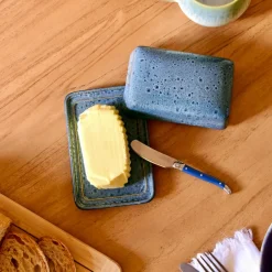 Beurriers & Coquetiers|Céladon Paris Beurrier | Bleu marin