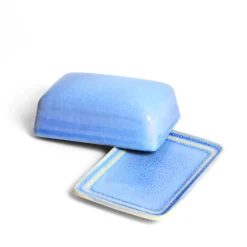 Beurriers & Coquetiers|Céladon Paris Beurrier | Bleu minéral