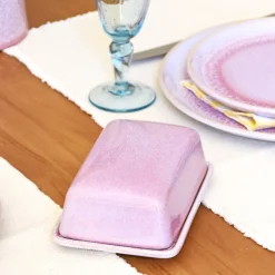 Beurriers & Coquetiers|Céladon Paris Beurrier | Rose minéral