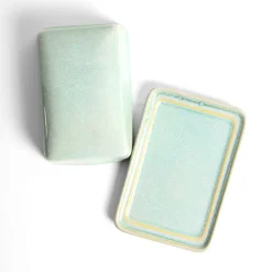 Beurriers & Coquetiers|Céladon Paris Beurrier | Vert minéral