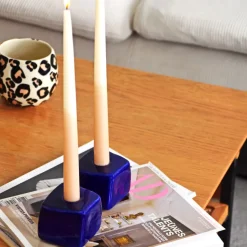 Lifestyle|Céladon Paris Bougeoirs Sol | Indigo