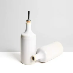 Bouteilles D'Huile|Céladon Paris Bouteille d'huile | Blanc nacré