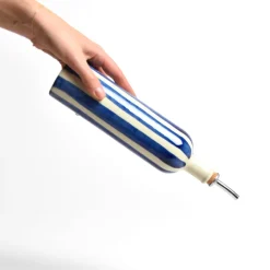 Bouteilles D'Huile|Céladon Paris Bouteille d'huile | Bleu Linhas