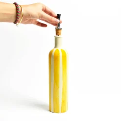 Bouteilles D'Huile|Céladon Paris Bouteille d'huile | Jaune Linhas
