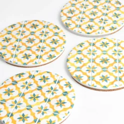 Dessous De Plat|Céladon Paris Dessous de plat | Jaune & Vert Azulejos