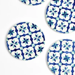 Dessous De Verre|Céladon Paris Dessous de verre | Bleu & Vert d'eau Azulejos