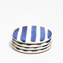 Dessous De Verre|Céladon Paris Dessous de verre | Bleu Linhas