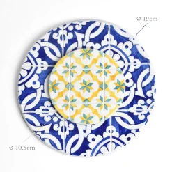 Dessous De Verre|Céladon Paris Dessous de verre | Jaune & Vert Azulejos