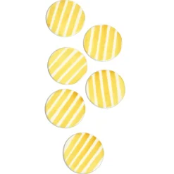 Dessous De Verre|Céladon Paris Dessous de verre | Jaune Linhas