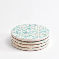 Dessous De Verre|Céladon Paris Dessous de verre | Vert d'eau Azulejos