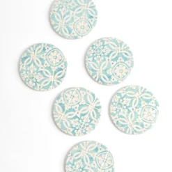 Dessous De Verre|Céladon Paris Dessous de verre | Vert d'eau Azulejos