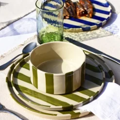 Bols|Céladon Paris Grand bol | Vert Linhas