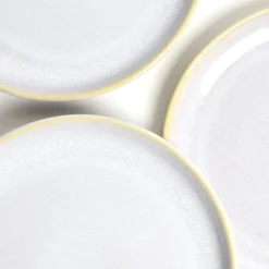 Assiettes Plates|Céladon Paris Grande assiette | Blanc nacré