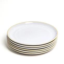 Assiettes Plates|Céladon Paris Grande assiette | Blanc nacré