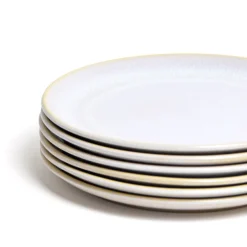 Assiettes Plates|Céladon Paris Grande assiette | Blanc nacré