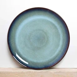 Assiettes Plates|Céladon Paris Grande assiette | Bleu brume