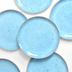 Assiettes Plates|Céladon Paris Grande assiette | Bleu água