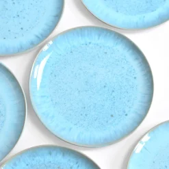 Assiettes Plates|Céladon Paris Grande assiette | Bleu água