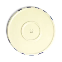 Assiettes Plates|Céladon Paris Grande assiette | Bleu Linhas