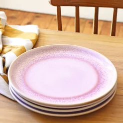 Assiettes Plates|Céladon Paris Grande assiette | Rose minéral