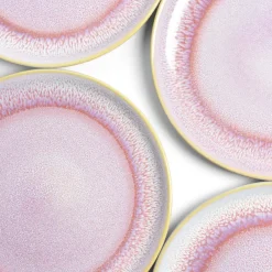 Assiettes Plates|Céladon Paris Grande assiette | Rose minéral