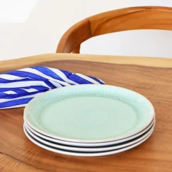 Assiettes Plates|Céladon Paris Grande assiette | Vert minéral