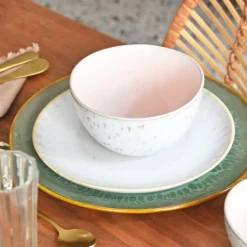 Assiettes Plates|Céladon Paris Grande assiette | Vert rivage