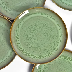 Assiettes Plates|Céladon Paris Grande assiette | Vert rivage