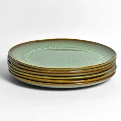 Assiettes Plates|Céladon Paris Grande assiette | Vert rivage