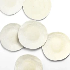 Assiettes Plates|Céladon Paris Grande assiette Onda | Beige sable