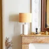 Lifestyle|Céladon Paris Lampe Luzia | Blanc & Raphia