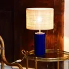 Lifestyle|Céladon Paris Lampe Luzia | Indigo & Raphia
