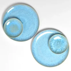 Assiettes Creuses|Céladon Paris Mini assiette | Bleu água