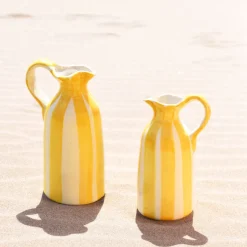 Pichets Et Vases|Céladon Paris Petit pichet | Jaune Linhas