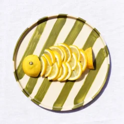 Assiettes Plates|Céladon Paris Petite assiette | Vert Linhas