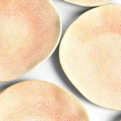 Assiettes Plates|Céladon Paris Petite assiette Onda | Corail doré